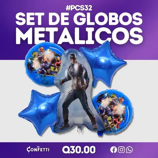 Set de 5 PCS Capitán América #PCS32