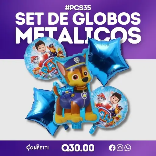Set de 5 PCS Chess Paw Patrol #PCS35