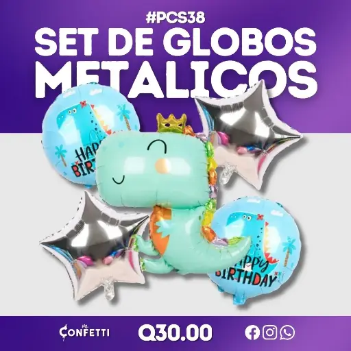 Set de 5 PCS Dino Infantil #PCS38
