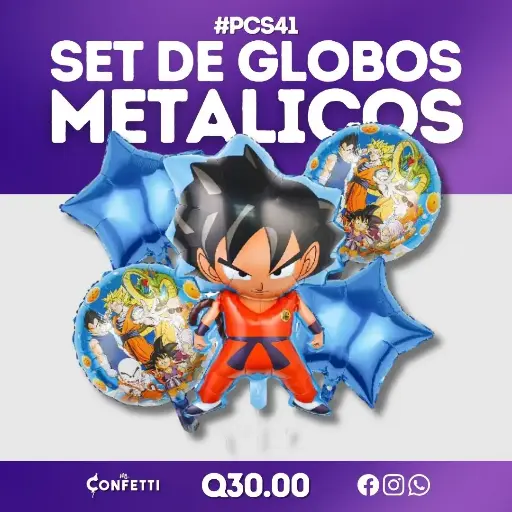 Set de 5 PCS Goku Dragon Ball #PCS41