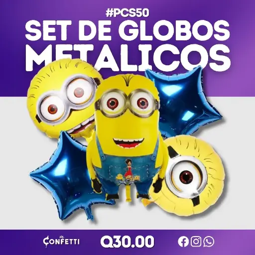 Set de 5 PCS Minions #PCS50
