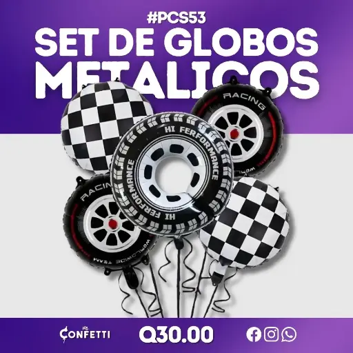 Set de 5 PCS Llanta de Carreras #PCS53
