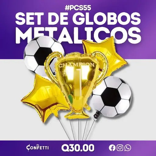 Set de 5 PCS Copa de Fútbol #PCS55