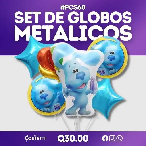 Set de 5 PCS Pistas de Blue #PCS60