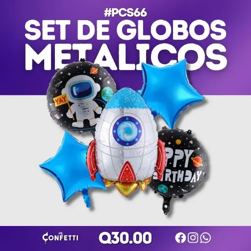 Set de 5 PCS Nave Espacial Galaxia #PCS66