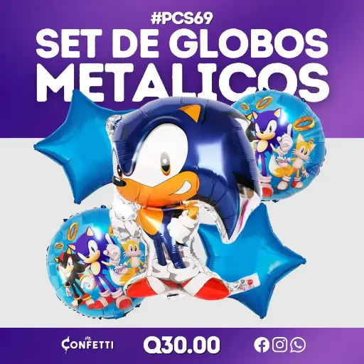 Set de 5 PCS Sonic #PCS69
