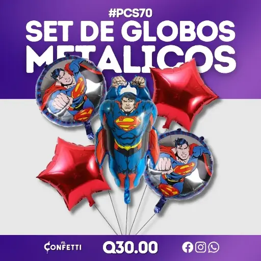 Set de 5 PCS Superman #PCS70