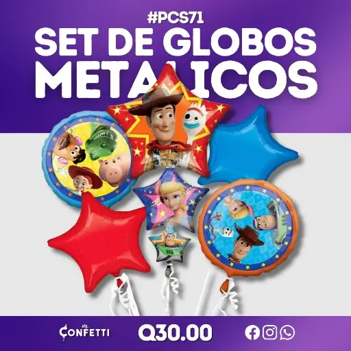 Set de 5 PCS Toy Story #PCS71