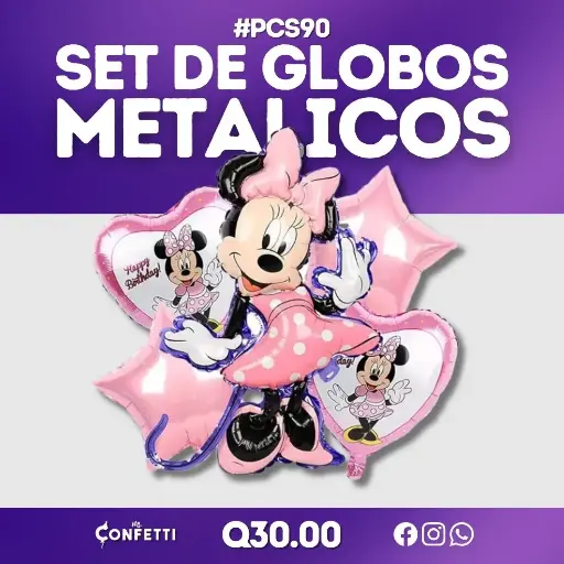 Set de 5PCS Minnie Mouse #PCS90