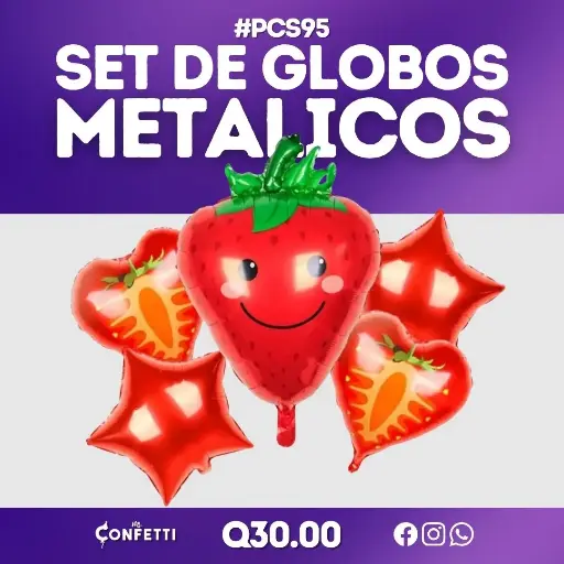 Set de 5PCS Fruta Fresa #PCS95