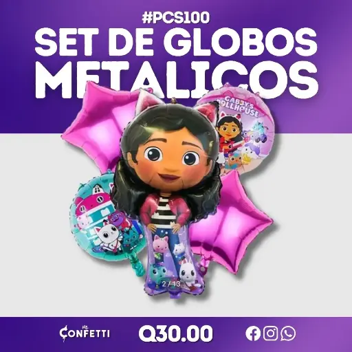 Set de 5PCS Gaby y la casa de las Muñecas #PCS100