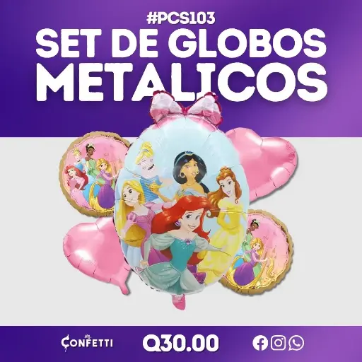 Set de 5PCS Princesas #PCS103
