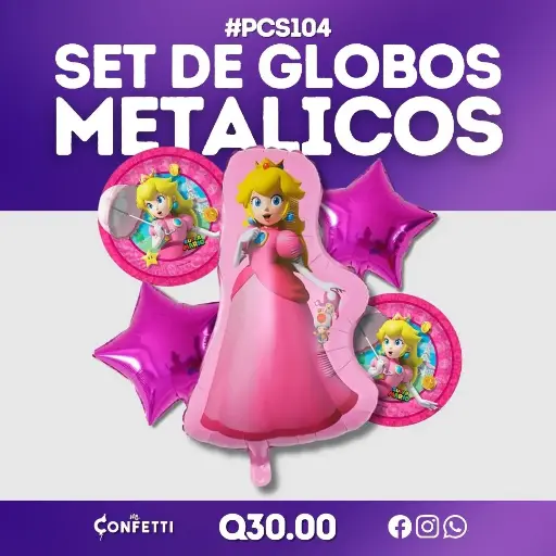 Set de 5PCS Princesa Peach #PCS104