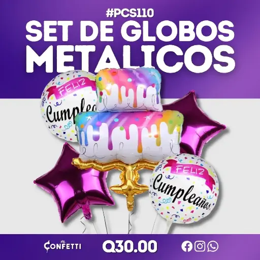 Set de 5PCS Pastel de Cumpleaños #PCS110