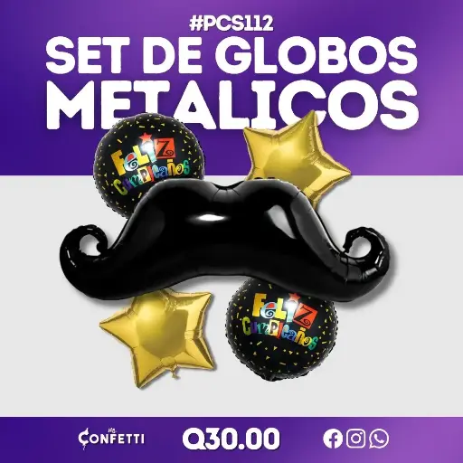 Set de 5PCS Mostacho #PCS112