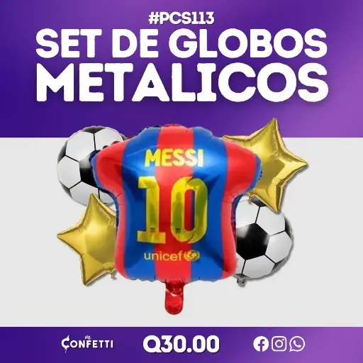 Set de 5PCS Camisola Barcelona Messi #PCS113