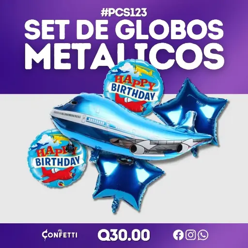 Set de 5PCS Avión #PCS123