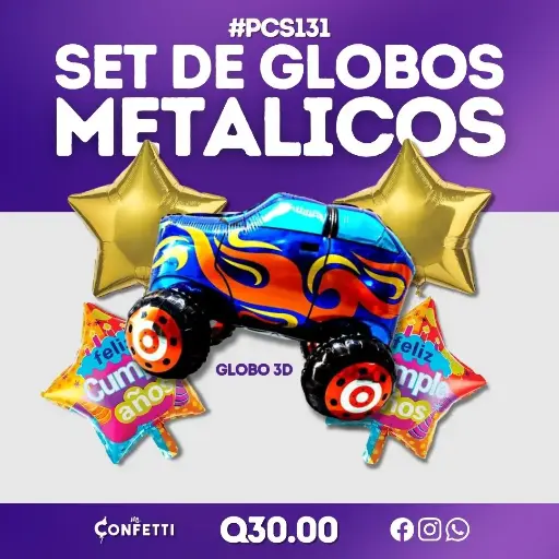 Set de 5PCS Camión Monstruo #PCS131