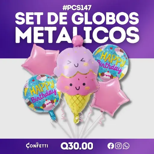 Set de 5PCS Postre Kawaii Helado #PCS147