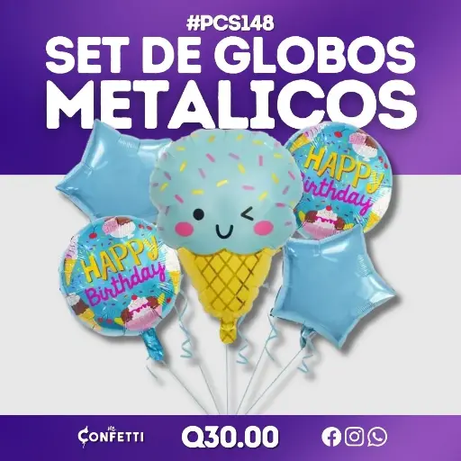 Set de 5PCS Postre Kawaii Helado #PCS148