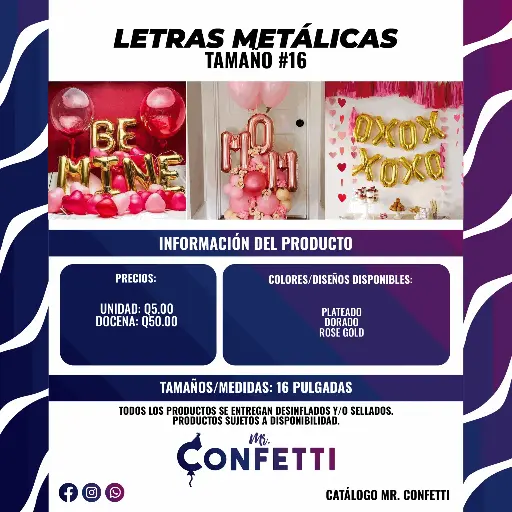 Letras Metálicas #16