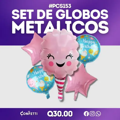 Set de 5PCS Algodón de azúcar #PCS153