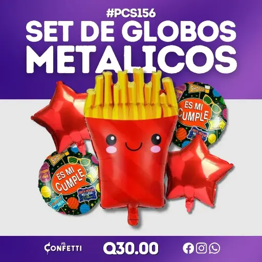 Set de 5PCS Papas Fritas #PCS156