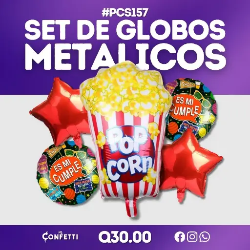 Set de 5PCS Pop Corn #PCS157