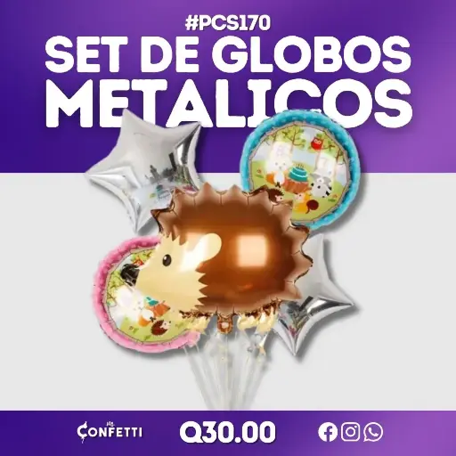 Set de 5PCS Puercoespin #PCS170