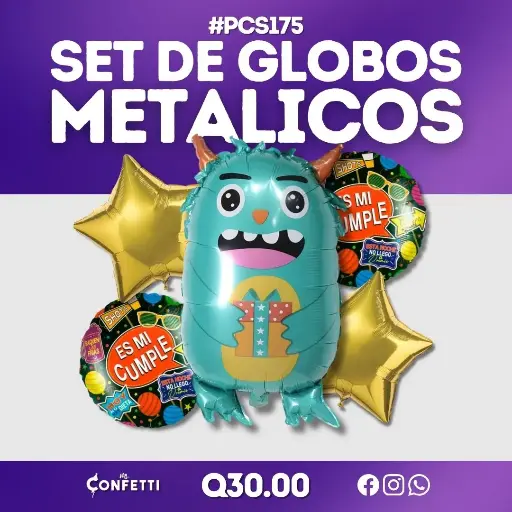 Set de 5PCS Monstruo #PCS175