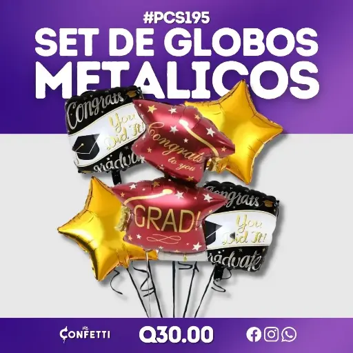 Set de 5PCS Graduación #PCS195