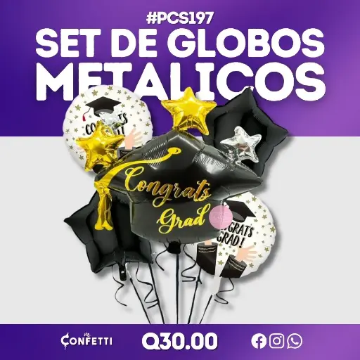 Set de 5PCS Graduación #PCS197