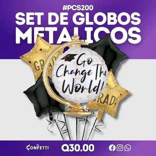 Set de 5PCS Graduación #PCS200