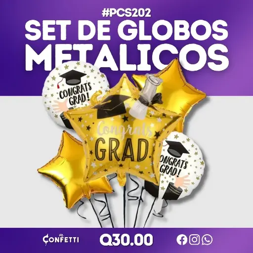 Set de 5PCS Graduación #PCS202