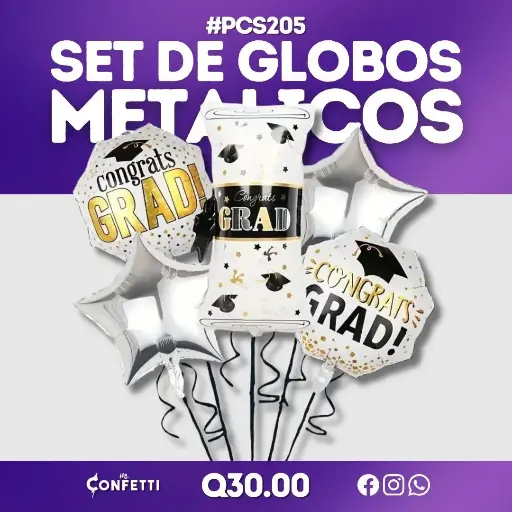 Set de 5PCS Graduación #PCS205