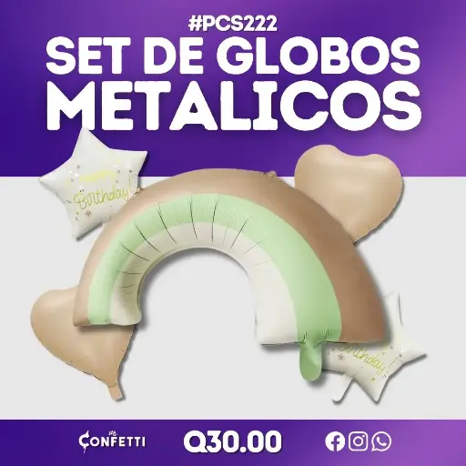 Set de 5PCS Arcoiris Nude #PCS222