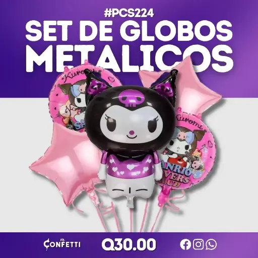 Set de 5PCS Kuromi #PCS224