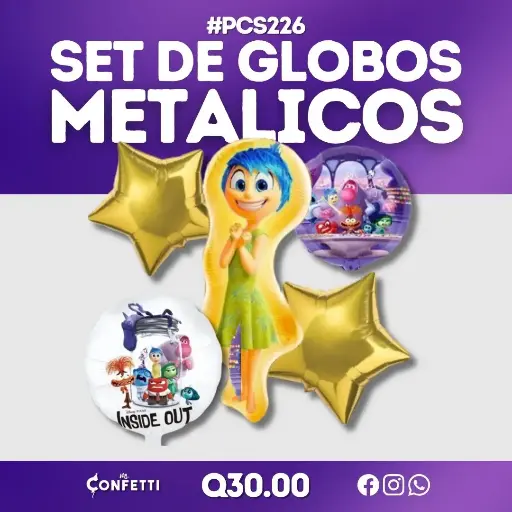 Set de 5PCS Intensamente Alegría #PCS226