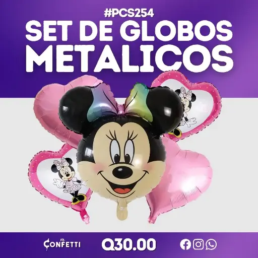 Set de 5PCS Minnie Mouse #PCS254