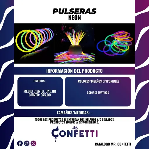 Pulseras Neón (AGOTADAS)
